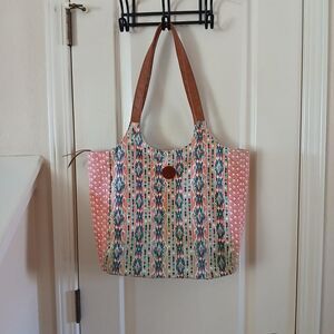 Y2K Style Boho Roxy Lively Heart Shoulder Handbag Coastal Southwestern Beachy